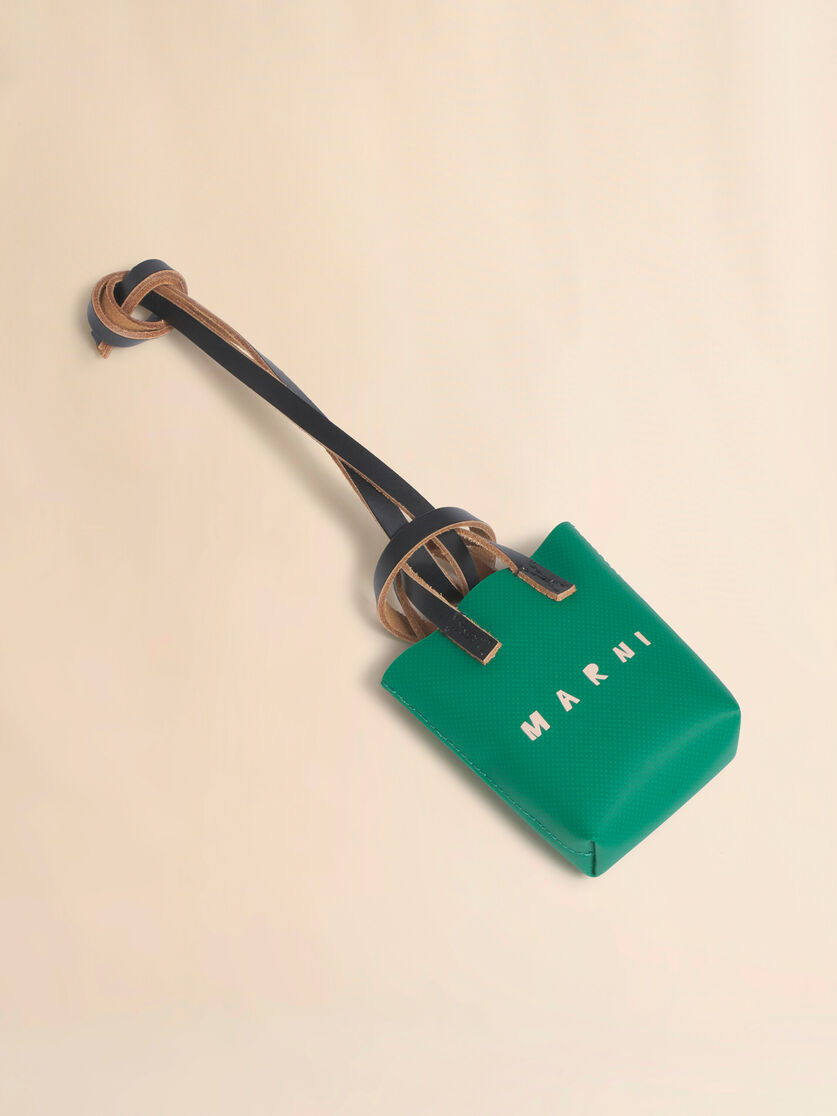 Stutterheim X Marni Green Micro Tote Bag Charm
