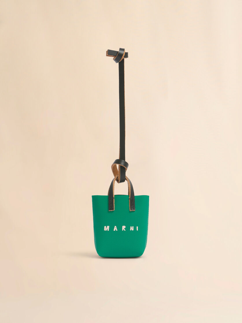 stutterheim x marni Green micro tote bag charm