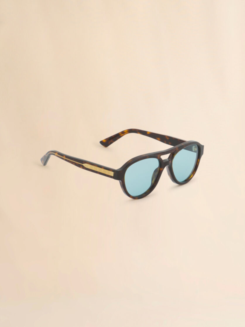 Stutterheim X Marni Havana Zeanou Sunglasses