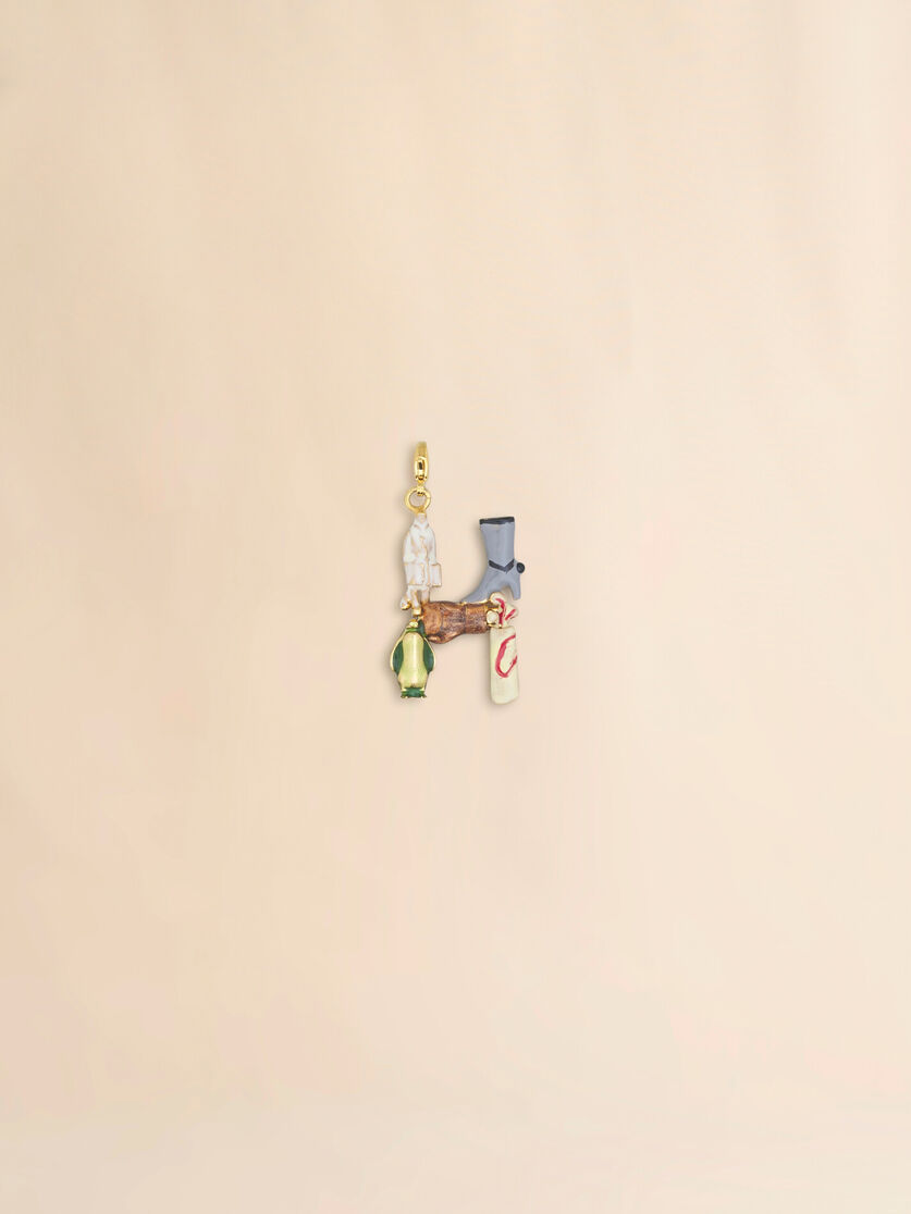 stutterheim x marni Marni Alphabet "H" charm