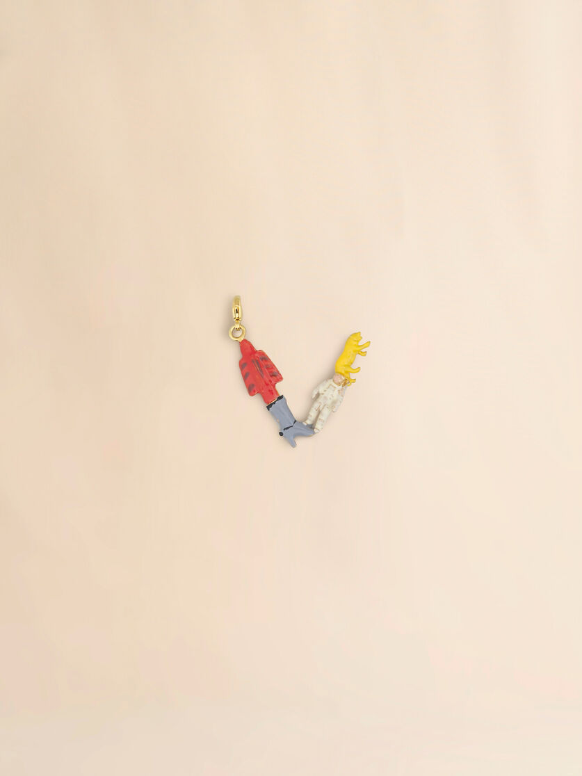 stutterheim x marni Marni Alphabet "V" charm