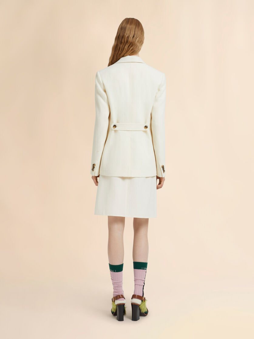 Stutterheim X Marni Off-white Wool Crêpe Jacket