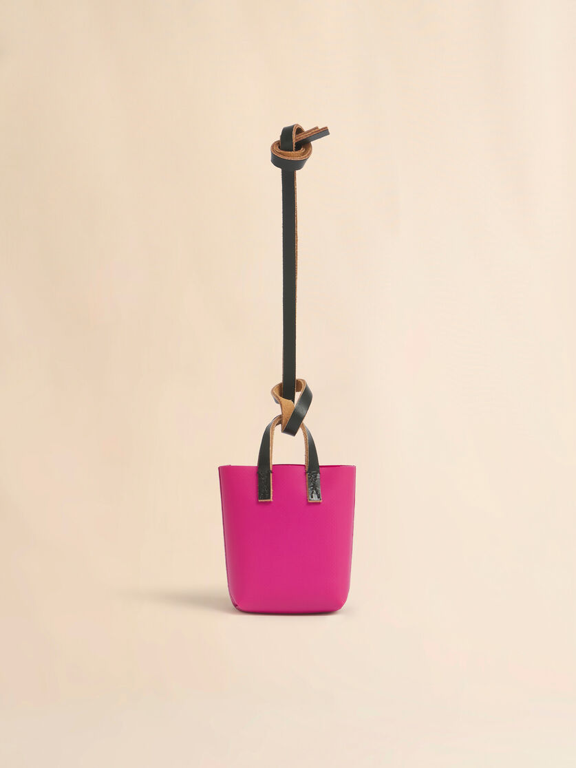 Stutterheim X Marni Pink Micro Tote Bag Charm