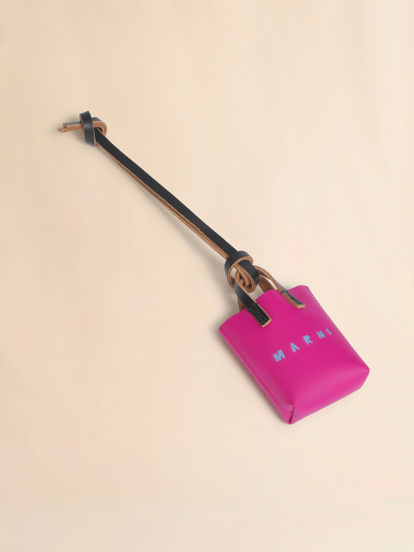 Stutterheim X Marni Pink Micro Tote Bag Charm