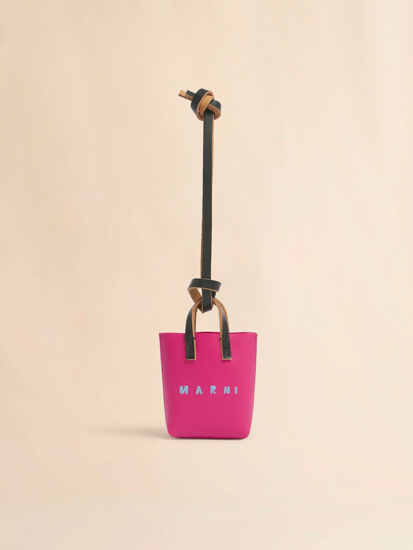 stutterheim x marni Pink micro tote bag charm