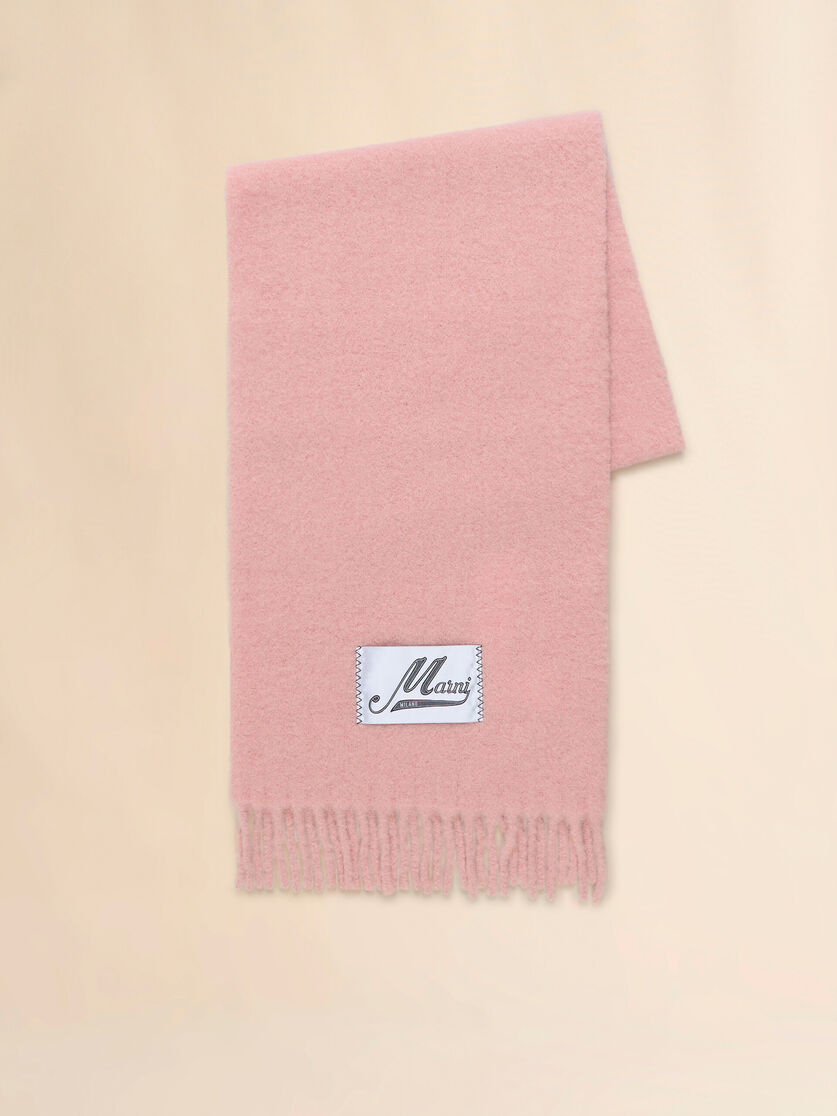 stutterheim x marni Rose pink alpaca scarf