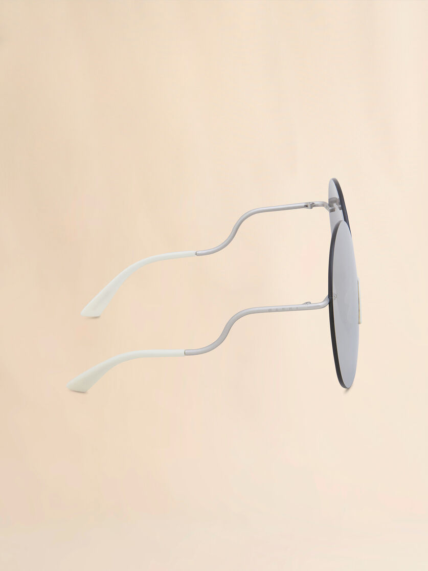 Stutterheim X Marni Silver Odrius Sunglasses