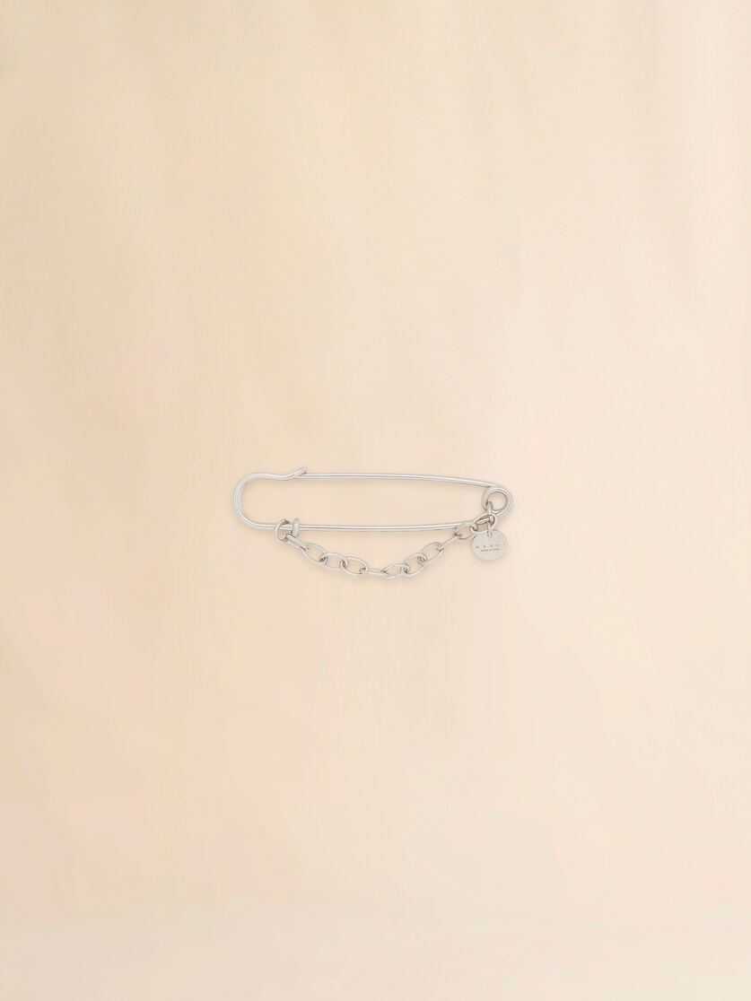stutterheim x marni Silver-tone safety pin brooch