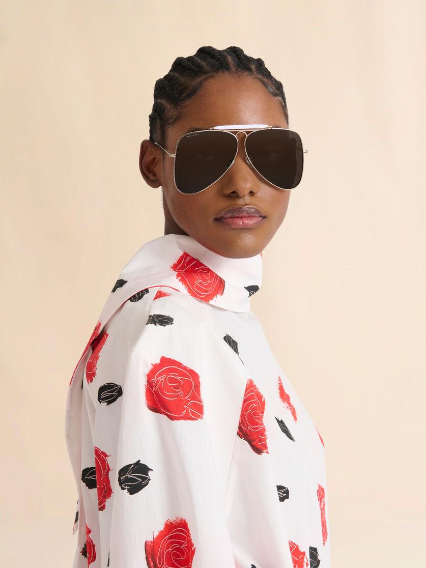 Stutterheim X Marni Silver Zalruha Sunglasses