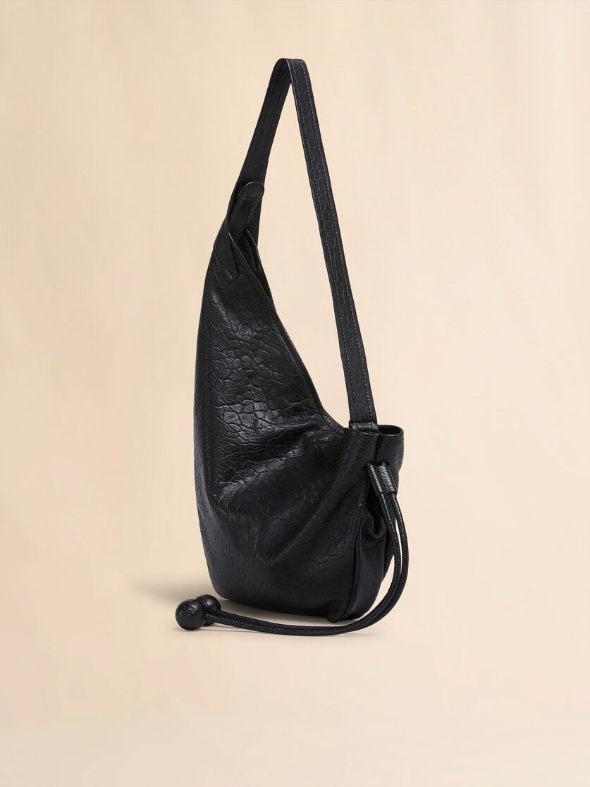 Stutterheim X Marni Small Black Nappa Hobo Bag