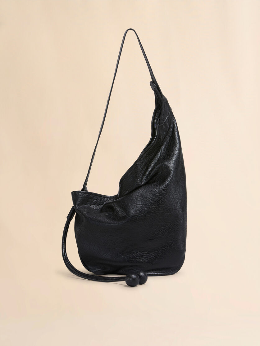stutterheim x marni Small black nappa Hobo bag
