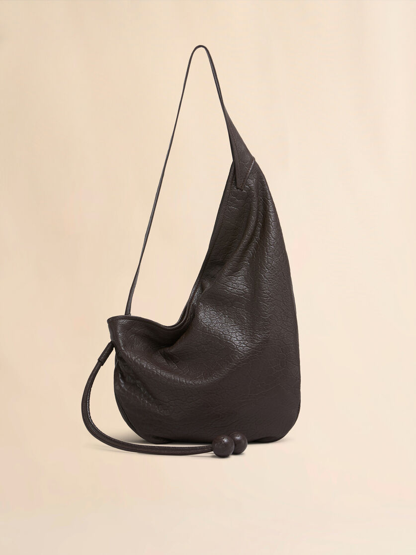 stutterheim x marni Small brown nappa Hobo bag