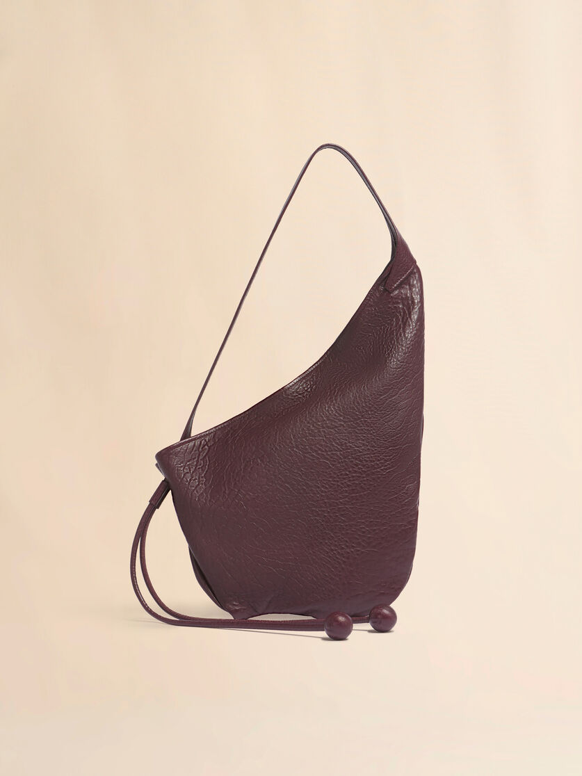 stutterheim x marni Small burgundy nappa Hobo bag