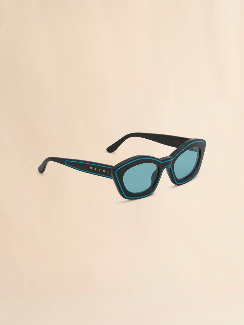 Stutterheim X Marni Teal Kea Island Sunglasses