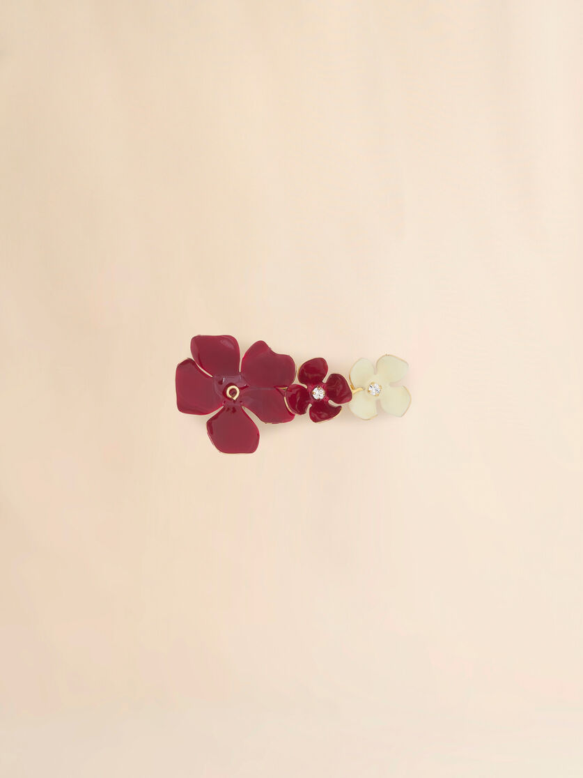 stutterheim x marni Triple enamel flower brooch