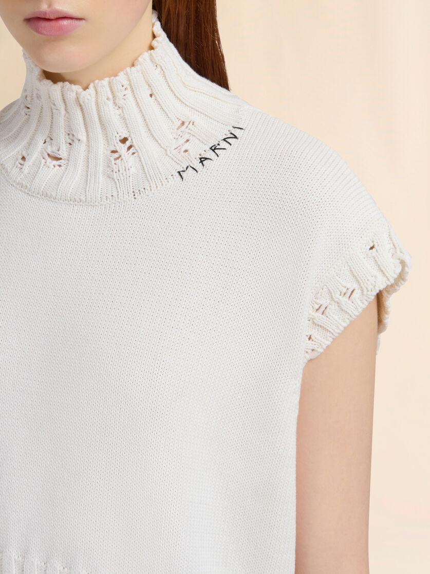 Stutterheim X Marni White Cotton Cropped Vest