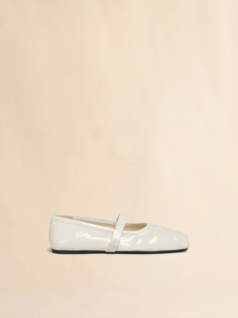 stutterheim x marni White patent leather Mary Jane