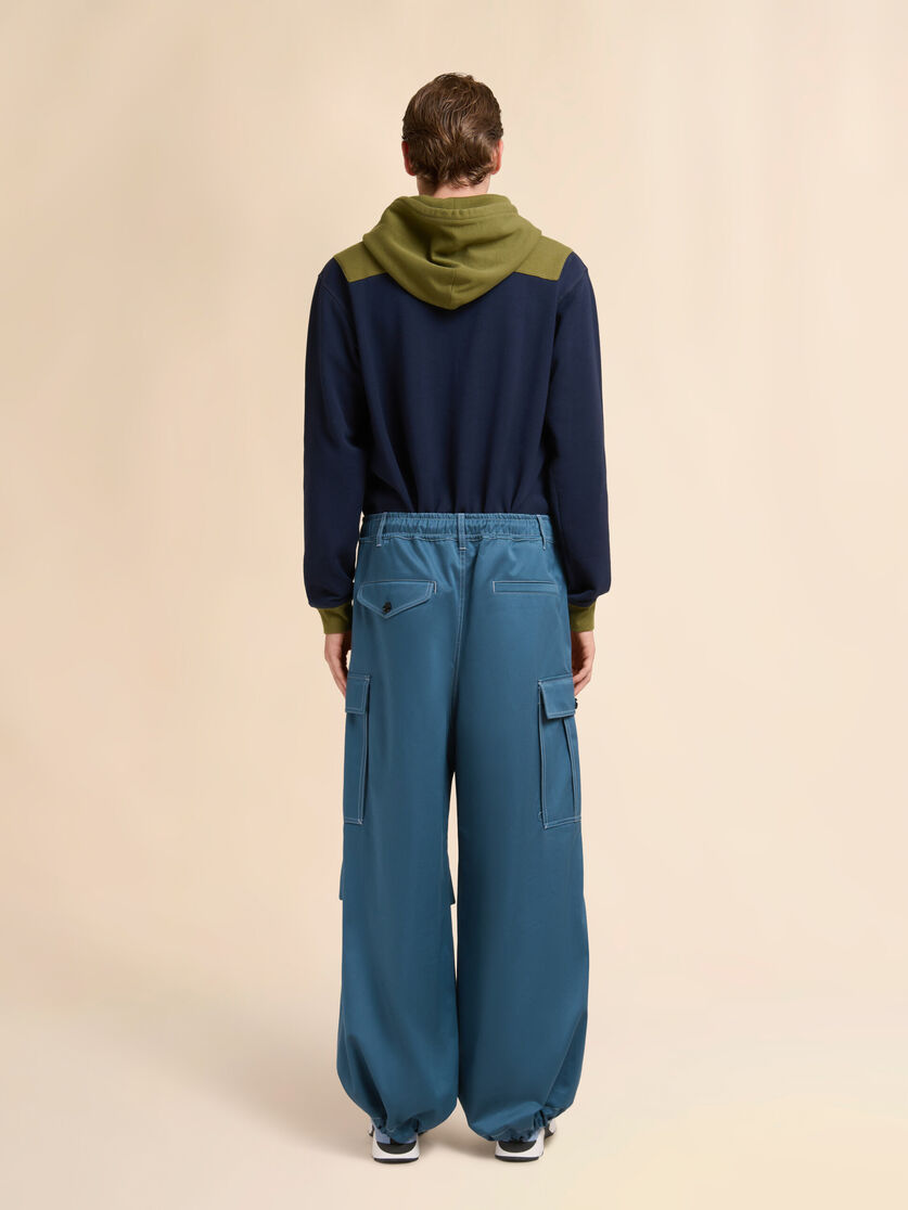 Stutterheim X Marni Turquoise Water-repellent Gabardine Workwear Pants