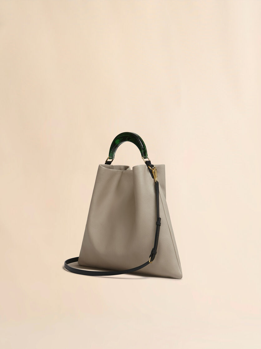 Stutterheim X Marni Venice Medium Bag In Beige Leather