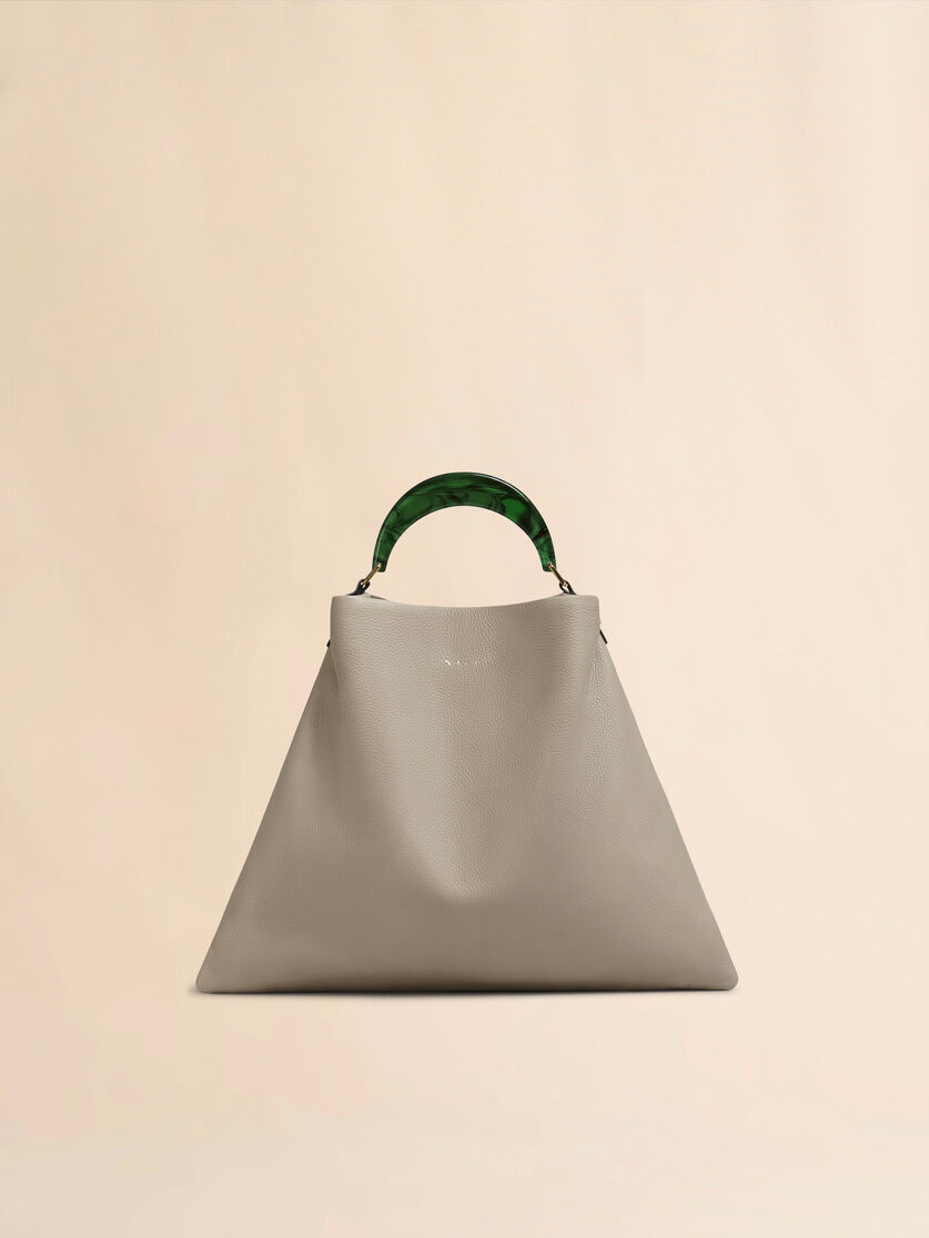 stutterheim x marni Venice Medium Bag in beige leather