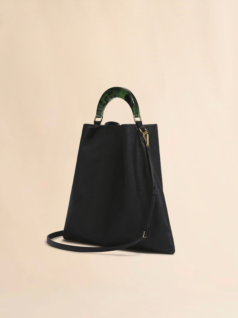 Stutterheim X Marni Venice Medium Bag In Black Leather