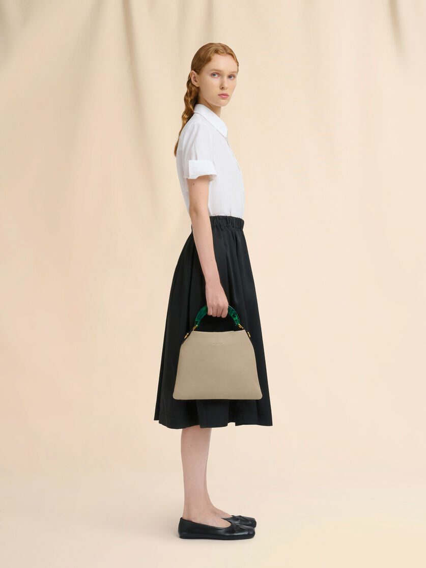 Stutterheim X Marni Venice Small Bag In Beige Leather