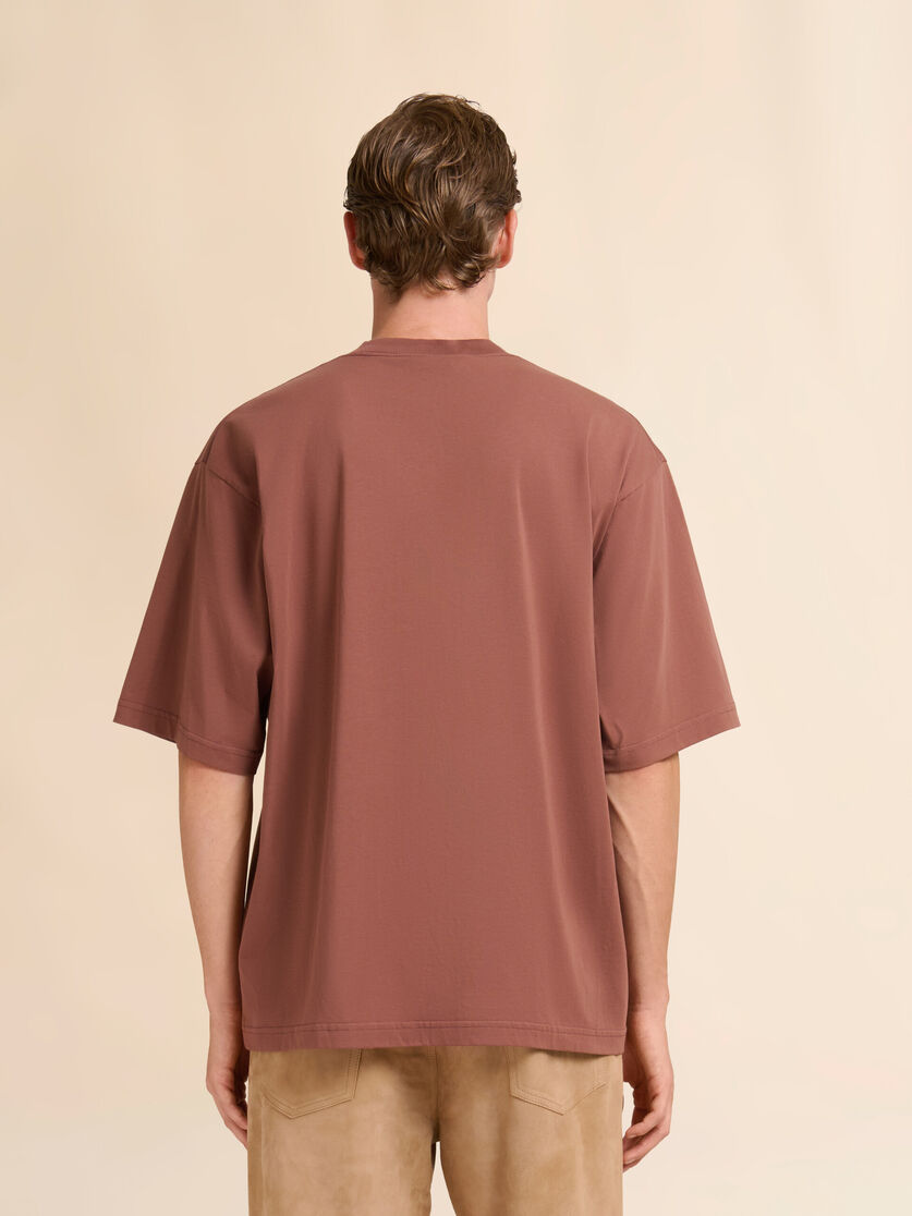 Stutterheim X Marni White Cotton T-shirt With Marni Wave Print