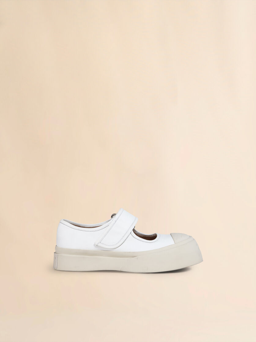 stutterheim x marni White nappa leather Mary Jane sneaker
