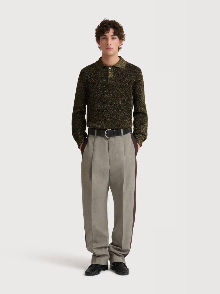 Stutterheim X Marni Wool Pants With Contrast Side Bands