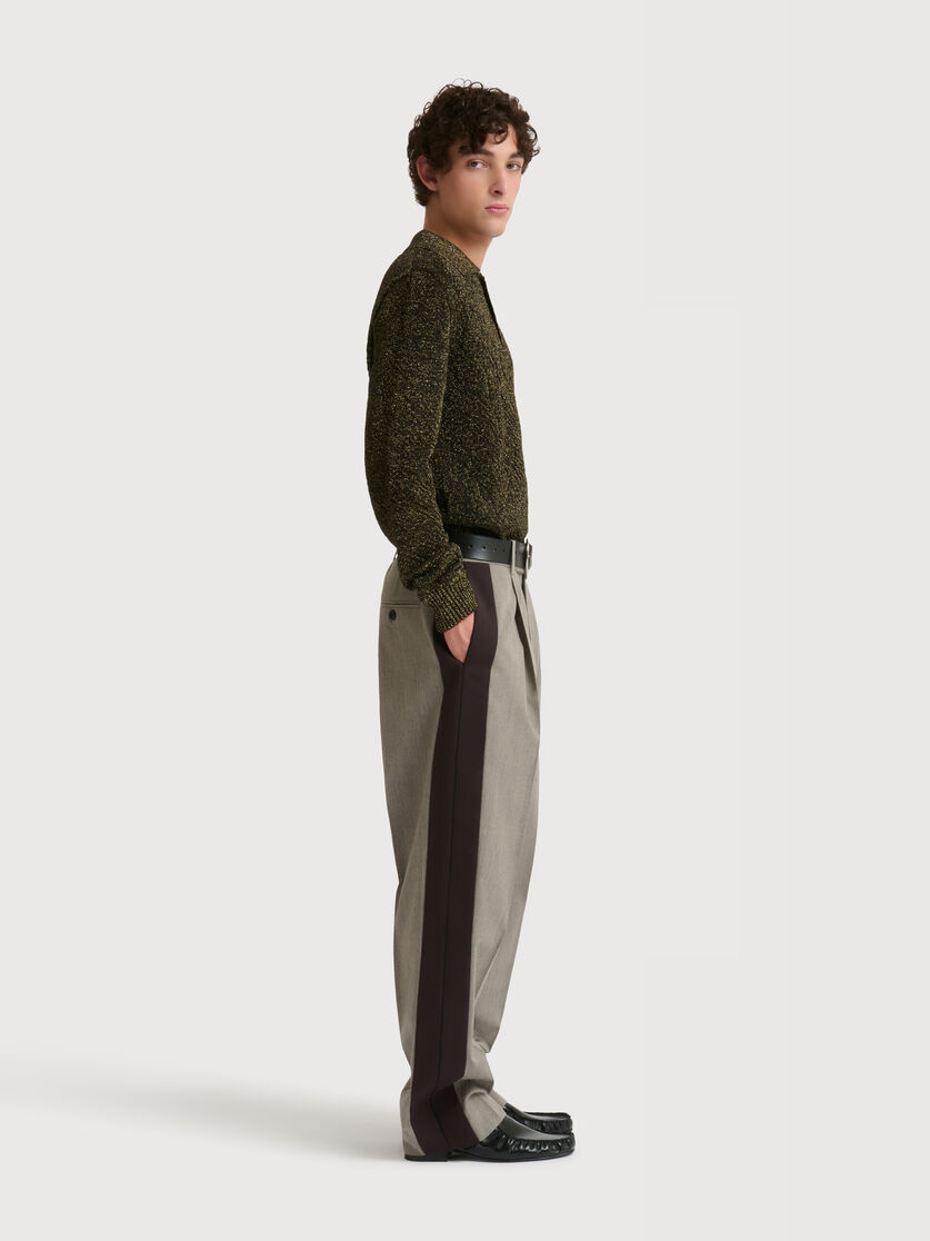 Stutterheim X Marni Wool Pants With Contrast Side Bands