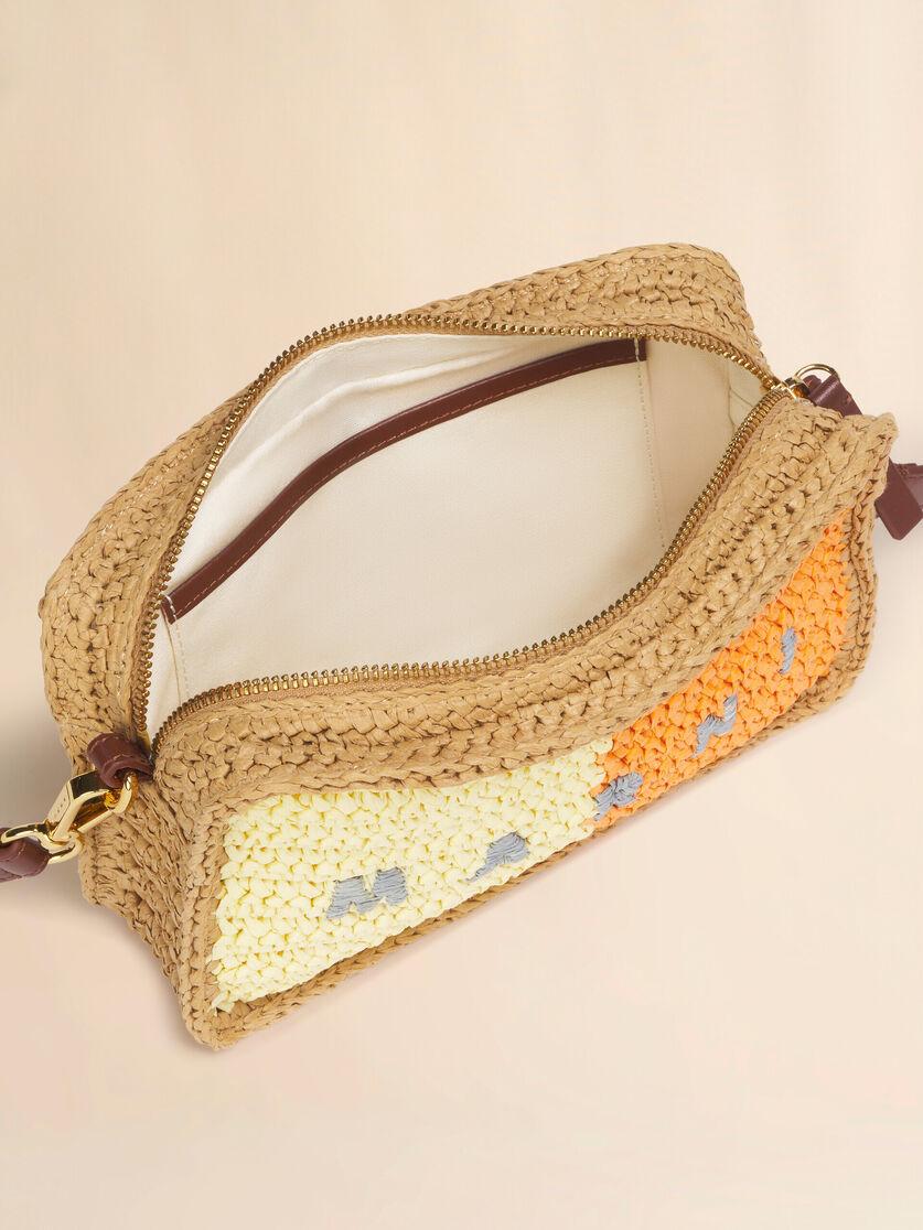 Stutterheim X Marni Yellow And Orange Paper Raffia Seaside Camera Bag