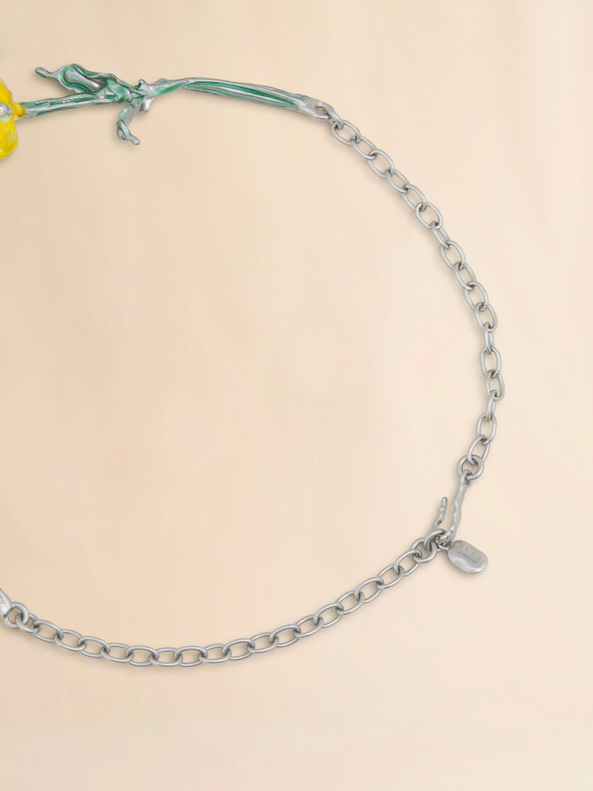 Stutterheim X Marni Yellow Enamelled Tulip Necklace