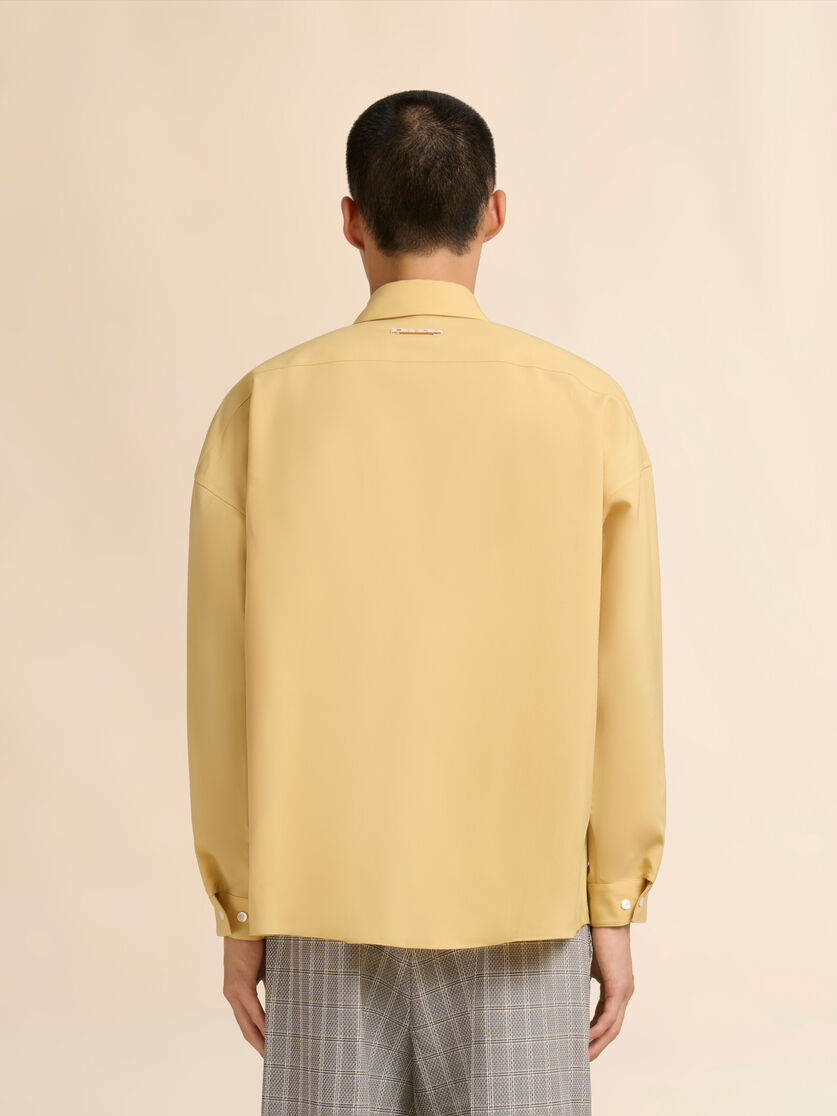 Stutterheim X Marni Yellow Tropical Wool Long-sleeved Shirt