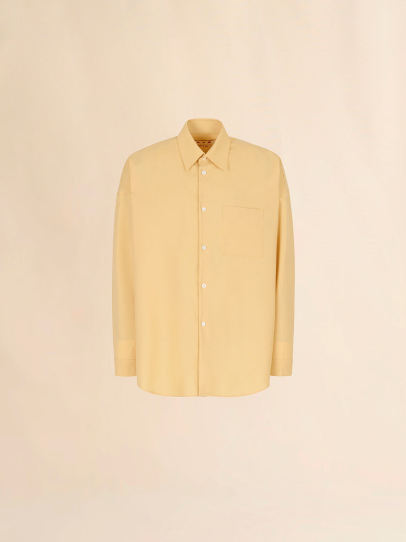 stutterheim x marni Yellow tropical wool long-sleeved shirt