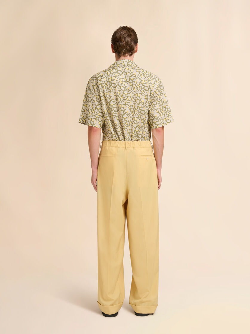 Stutterheim X Marni Yellow Tropical Wool Pleated Trousers
