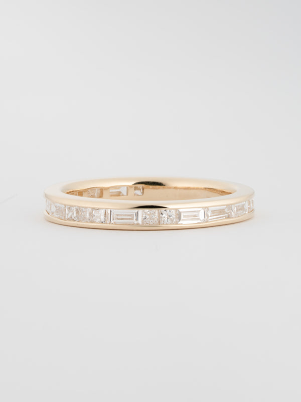 Stvdio 3/4 EAST WEST PRINCESS CUT BAGUETTE BAND