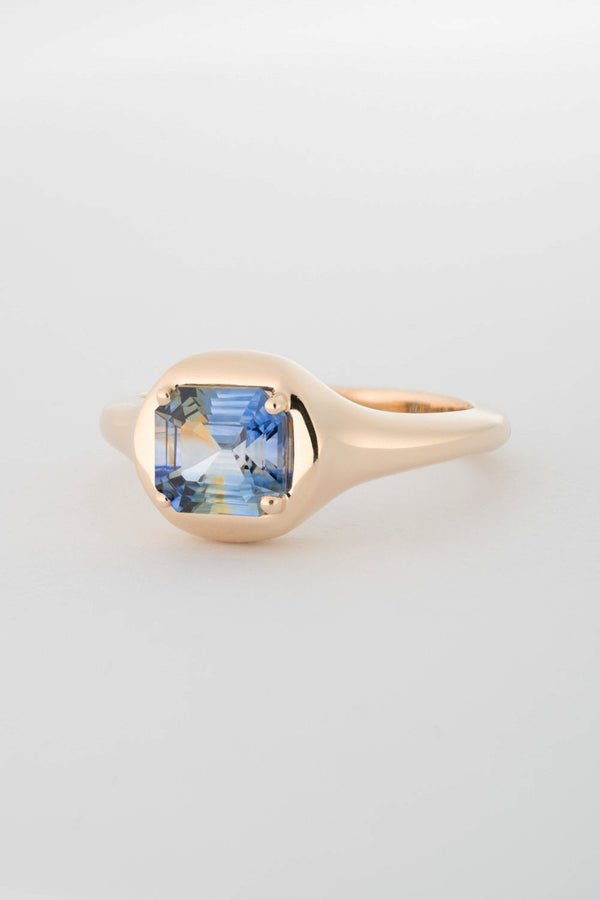 Stvdio BLUE YELLOW PARTI SAPPHIRE SOLITAIRE