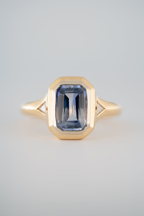 Stvdio DOUBLE BEZEL SAPPHIRE RING