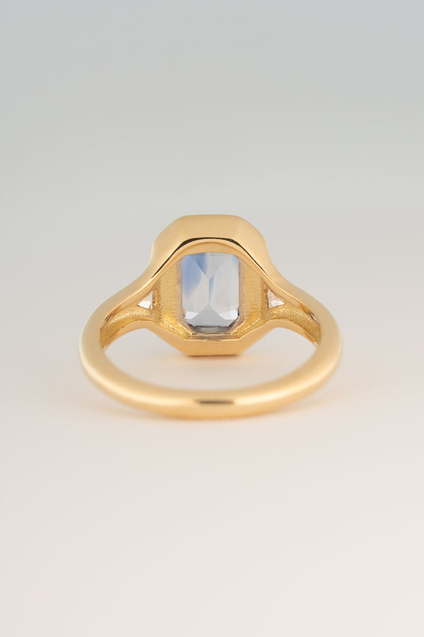 Stvdio DOUBLE BEZEL SAPPHIRE RING