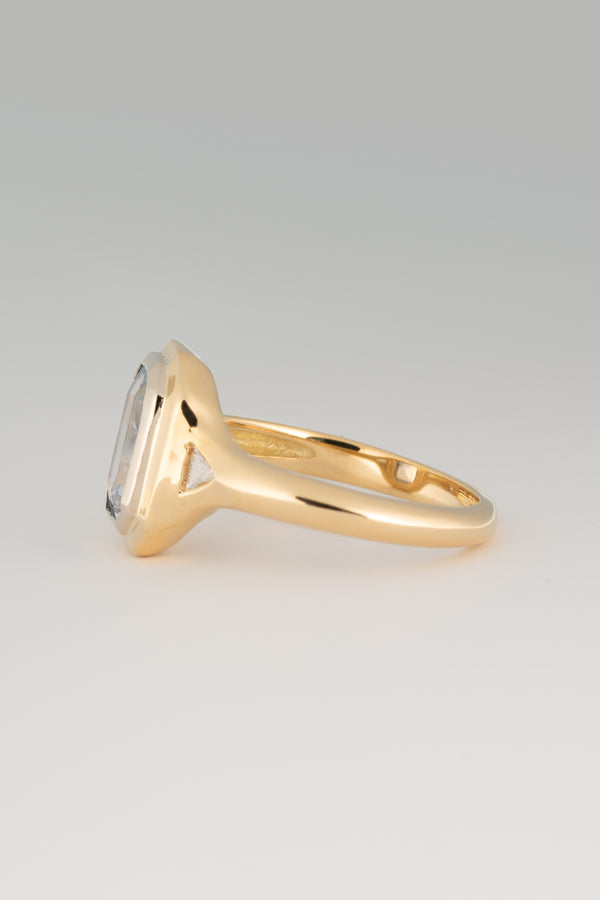 Stvdio DOUBLE BEZEL SAPPHIRE RING