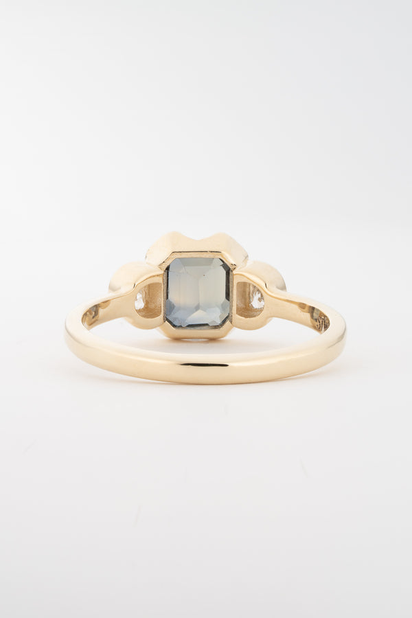 Stvdio GREEN GRAY PARTI SAPPHIRE RING