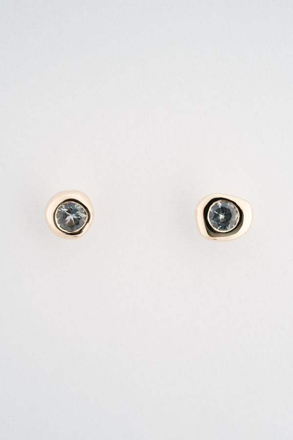 Stvdio MONTANA SAPPHIRE PEBBLE STUDS