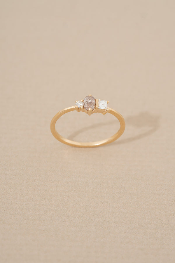 Stvdio PINK DIAMOND MOSAIC RING