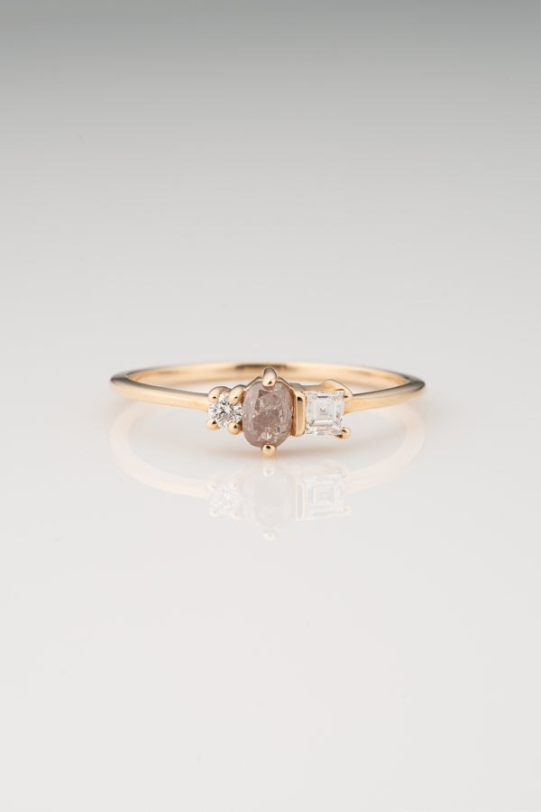 stvdio PINK DIAMOND MOSAIC RING