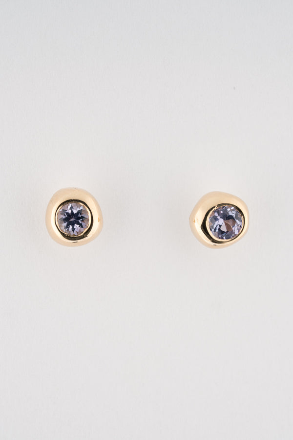 Stvdio TANZANITE PEBBLE STUDS
