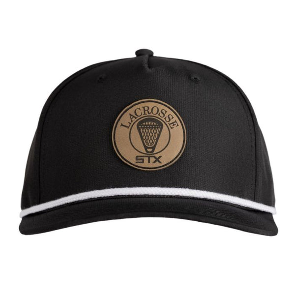 Stx STX Black Rope Hat With Leather Logo Patch