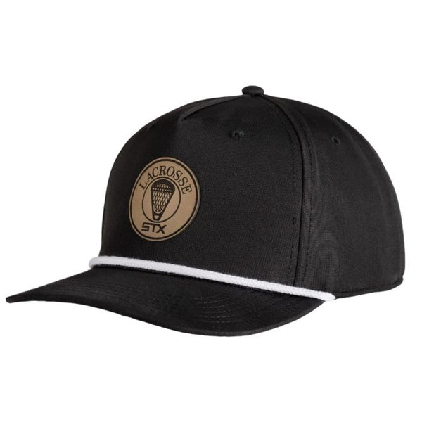 stx STX Black Rope Hat with Leather Logo Patch
