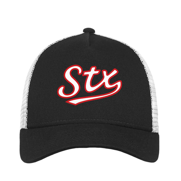 stx STX Lacrosse Black Script Logo Hat