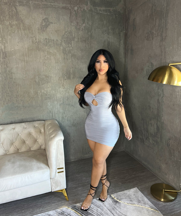 style & co A Shade Darker Dress - Dark Silver