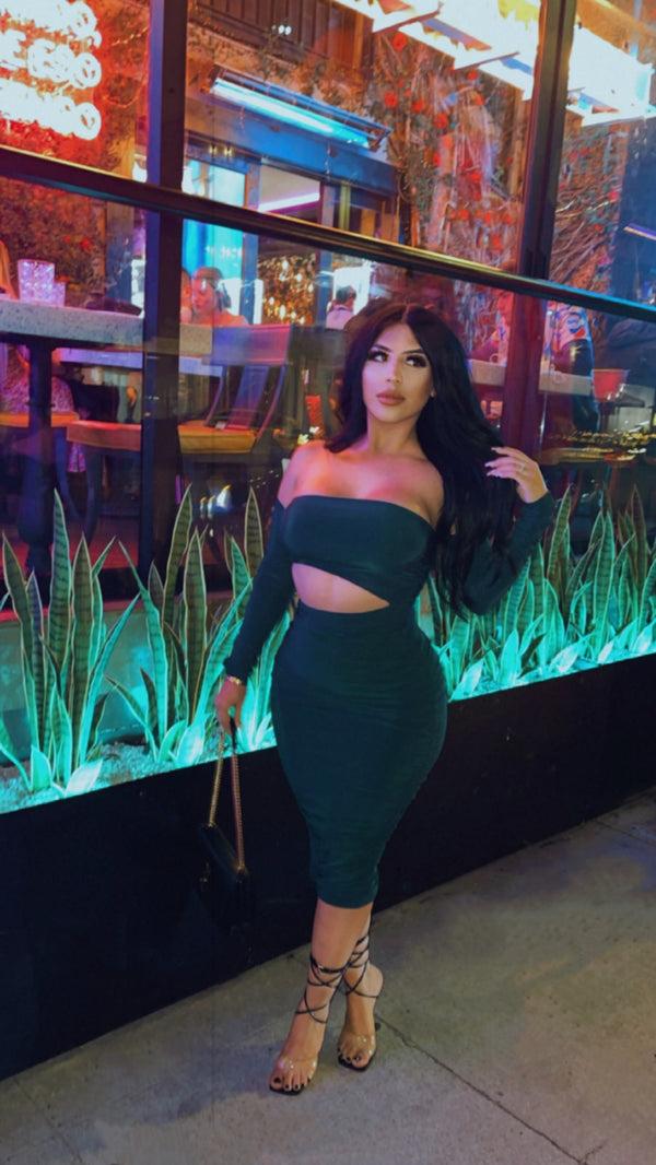 style & co Better When It’s Dark Dress - Hunter Green